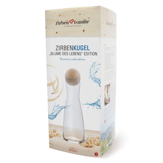 ZirbenKugel Set Blume des Lebens ZIRBENFAMILIE