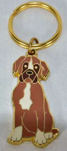 Schlüsselanhänger Boxer Emailliert ca. 5cm