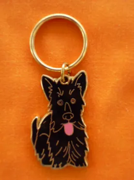 Schlüsselanhänger Scottie Terrier Emailliert ca. 5cm