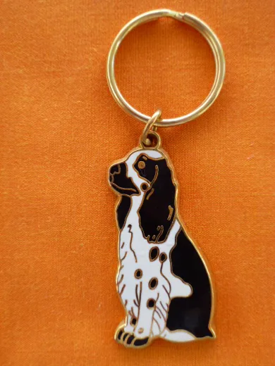 Schlüsselanhänger Springer Spaniel Emailliert ca. 5cm