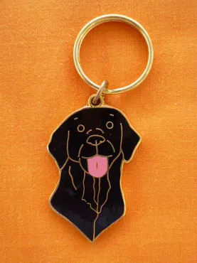 Schlüsselanhänger Labrador Emailliert ca. 5cm