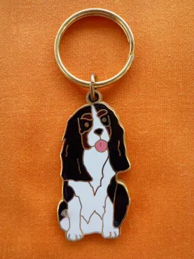 Schlüsselanhänger King Charles Emailliert ca. 5cm