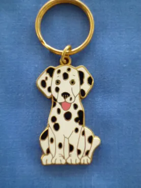Schlüsselanhänger Dalmatiner Emailliert ca. 5cm