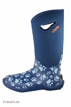 FELLA Damenstiefel Micky Hoch 41 blau mit Gartensohle