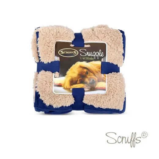 SCRUFFS Haustierdecke Snuggle blau 110x72cm