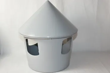 Futterampel für Tauben und Zwerghühner grau Ø 25 cm