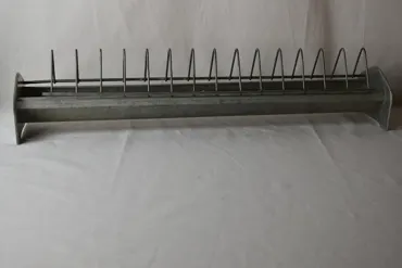 Futtertrog Metall verzinkt ca. 50 cm für Hühner