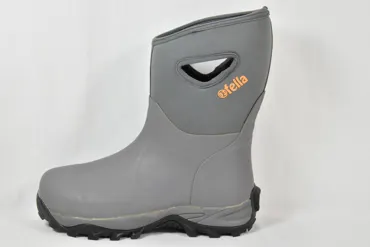 FELLA Herrenstiefel Halbhoch grau mit Cross Sohle 43 entspricht Grösse 42 normaler Schuhgrösse