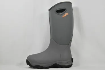 FELLA Herrenstiefel Hoch grau mit Cross Sohle 41 entspricht der Grösse 40 normaler Schuhgrösse