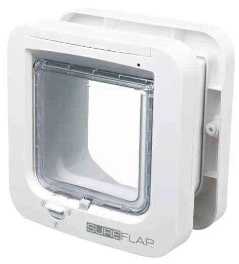 SUREFLAP Microchip Katzenklappe weiss