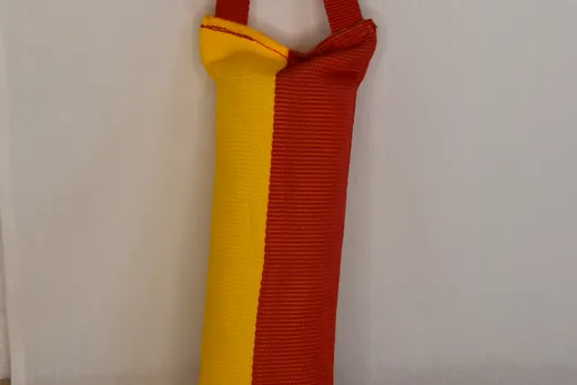 Beisswulst Nylon gelb-rot zwei Schlaufen