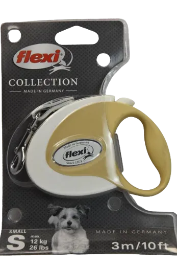 FLEXI Hundeleine S Latte Maciato 3 m bis 12 kg