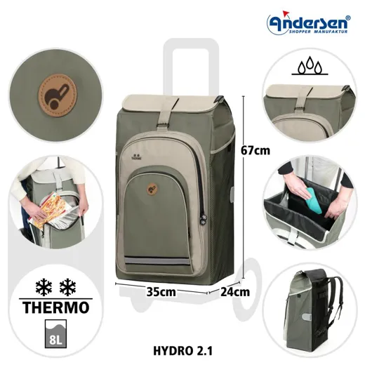 ANDERSEN Shopper Tasche HYDRO grau