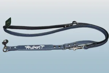 HUNTER Verstellbare Hundeleine Jeans Flower