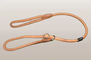 HUNTER Hundeleine Retriver Elchleder Soft cognac