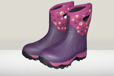 FELLA Damen Stiefel Pawwalker halbhoch 40 bordeaux Pfötchen