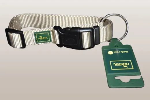 HUNTER Hundehalsband Vario Plus beige 4-25