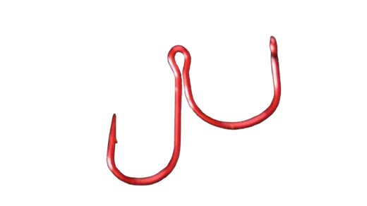 Drop Shot Baitpusher Hook 8714 004 rot Size 4