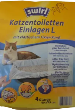 SWIRL Katzentoiletten Einlagen L