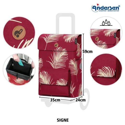 ANDERSEN Shopper Tasche SIGNE Rot