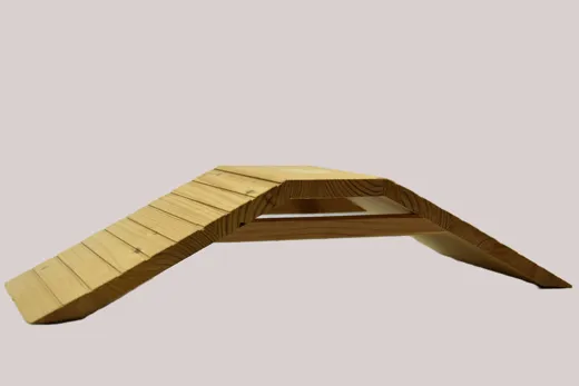 Meerschweinchenbrücke Massivholz