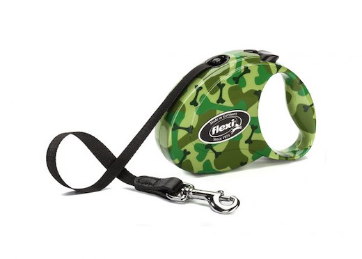 Hundeleine Fashion Camouflage S 5 m Band  bis 12 kg | FLEXI